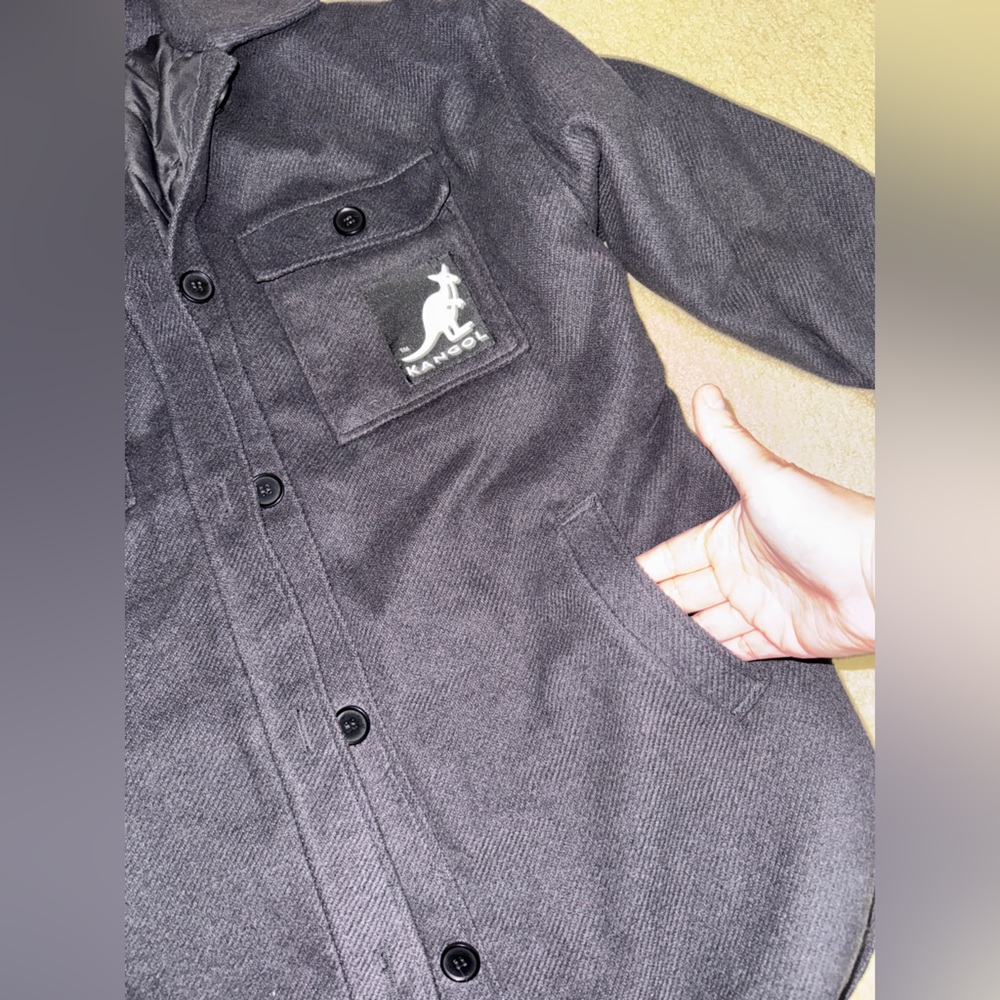 Kangol Gray Textured Jacket/Shacket - Picture 5 of 10